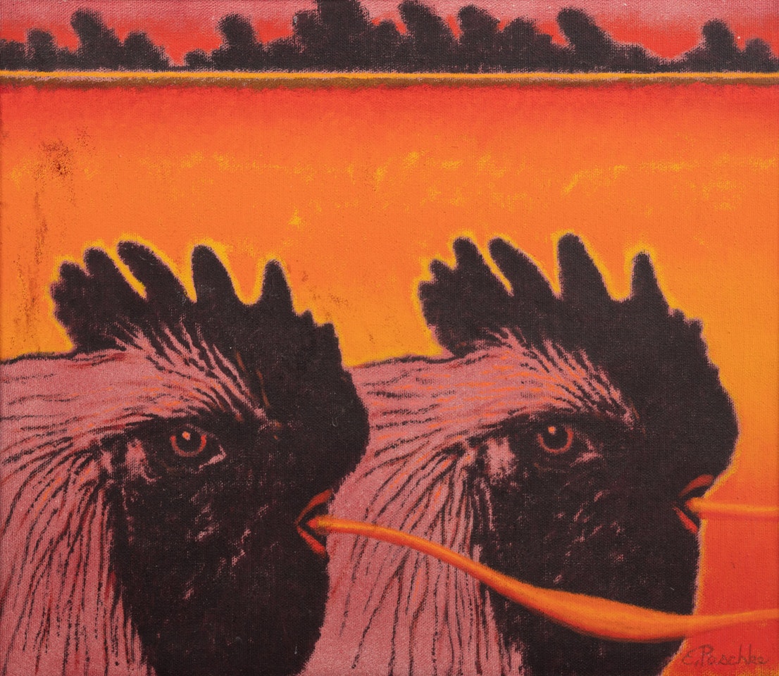 Untitled (Double Cock) by Ed Paschke