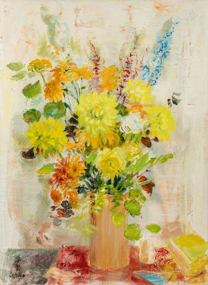 Les Dahlias Jaunes by Le Pho