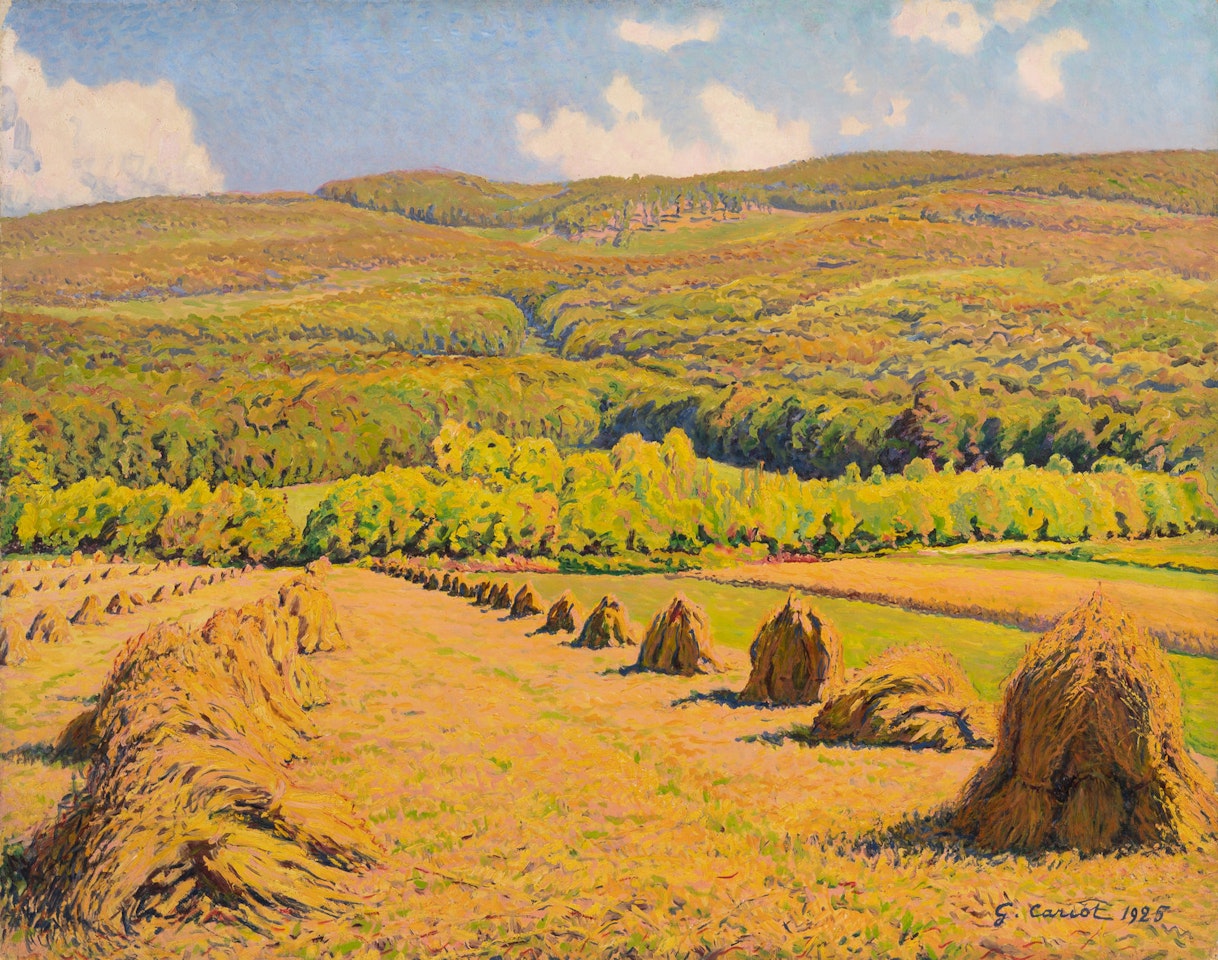 Meules de foin by Gustave Cariot