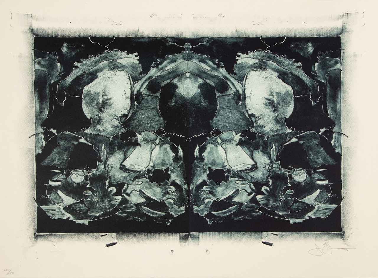 After Holbein (from the Associated Artists Against Torture portfolio) by Jasper Johns