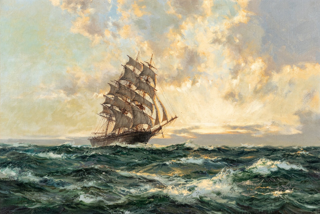 Flicker in Gold - The Forest Queen by Montague Dawson