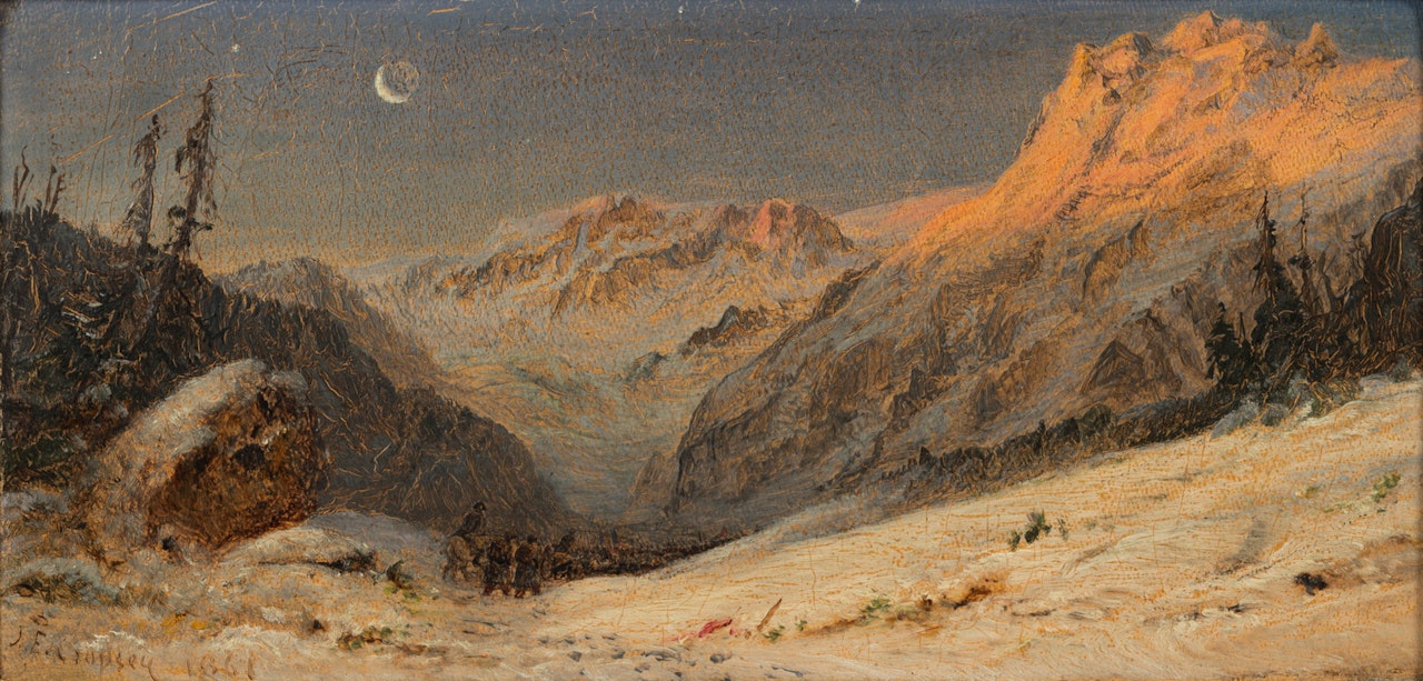 Winter in Switzerland by Jasper Francis Cropsey