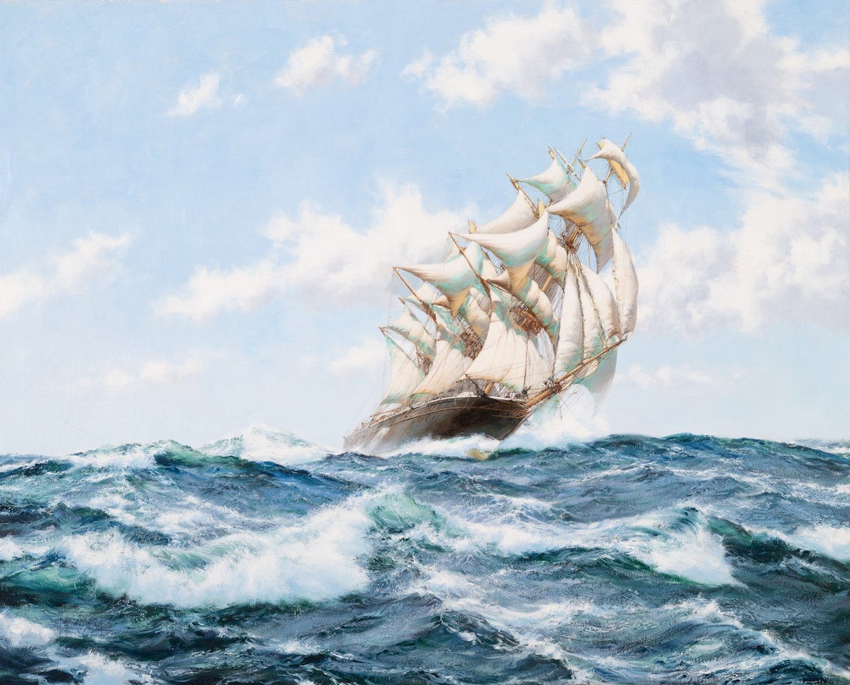 Onward-The Norman Court by Montague Dawson