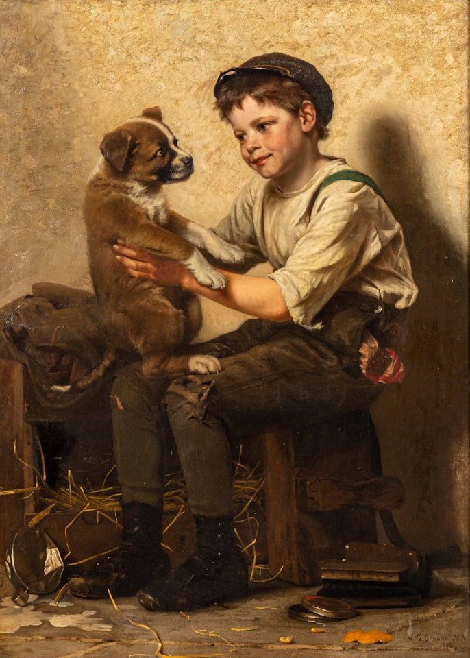 You"re a Nice Pup by John George Brown