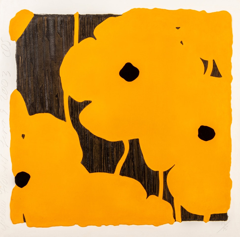 Yellow Flowers by Donald Sultan