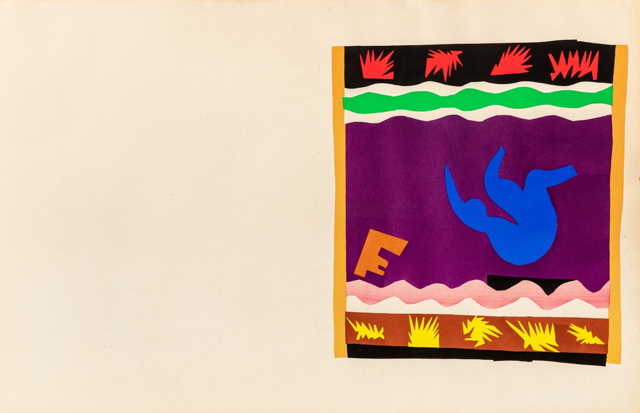 Le Toboggan (plate XX from Jazz) by Henri Matisse