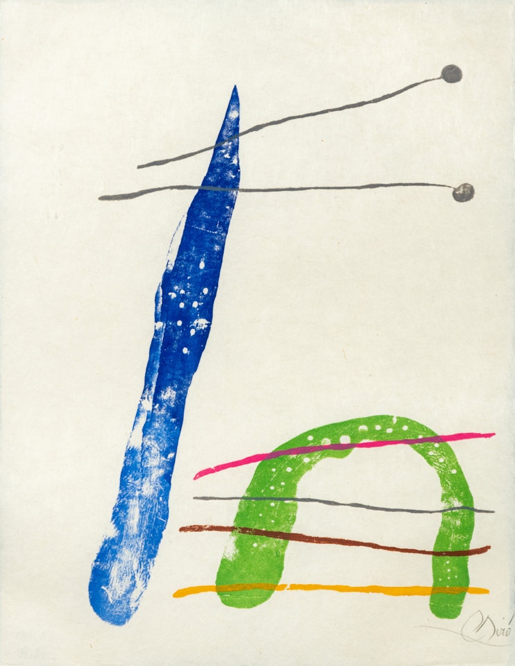 A Plate from Á toute épreuve by Joan Miró