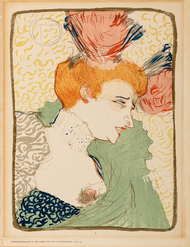 Mademoiselle Marcelle Lender, en buste by Henri de Toulouse-Lautrec