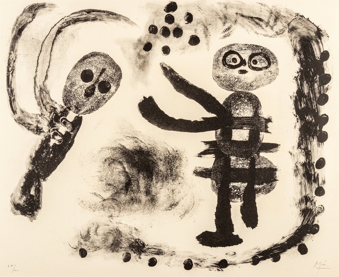 Petite fille au bois by Joan Miró