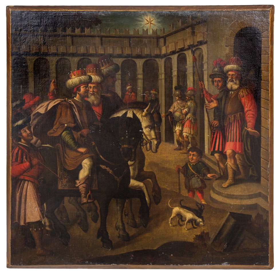Arriving at Court by Italian School