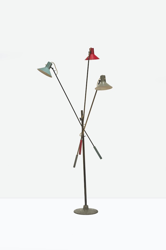 LAMPADAIRE 'N. 1052 TRE BRACCI', VARIANTE, VERS 1953, ÉDITION ARTELUCE by Gino Sarfatti