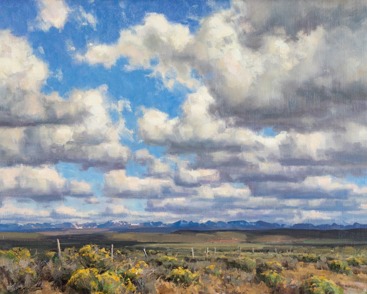 Wyoming Fenceline by Clyde Aspevig