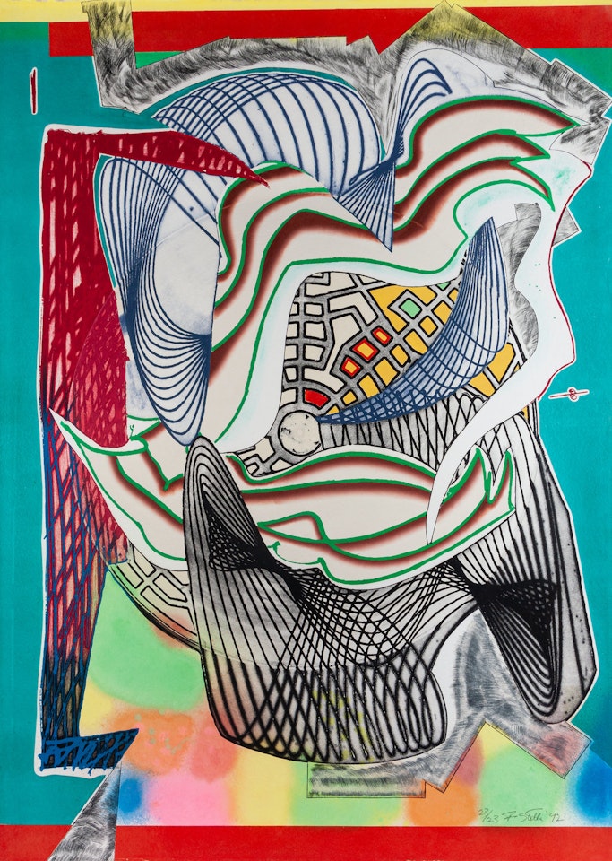 The Funeral (Dome) (from the ‘Moby Dick (Domes)" series) by Frank Stella