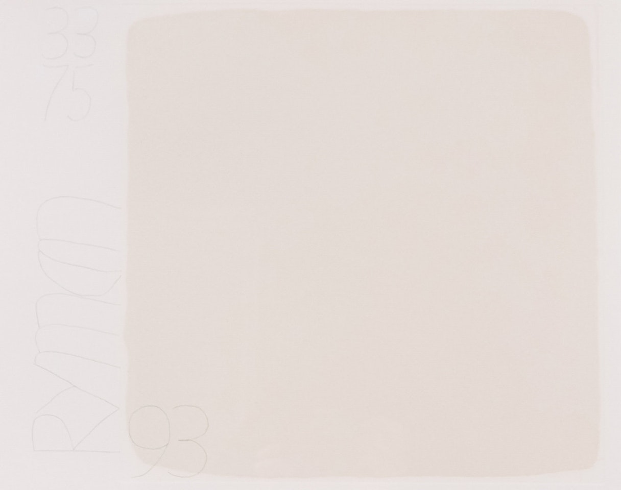 Untitled from BAM III by Robert Ryman