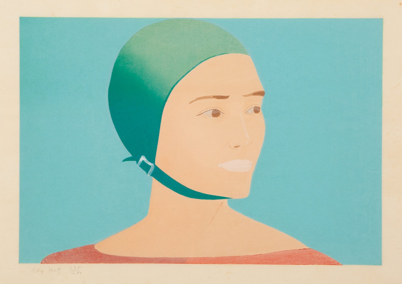 The Green Cap by Alex Katz