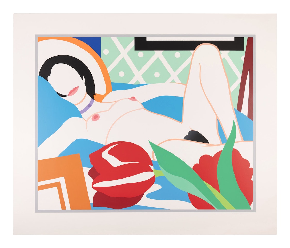 Monica with Tulips by Tom Wesselmann