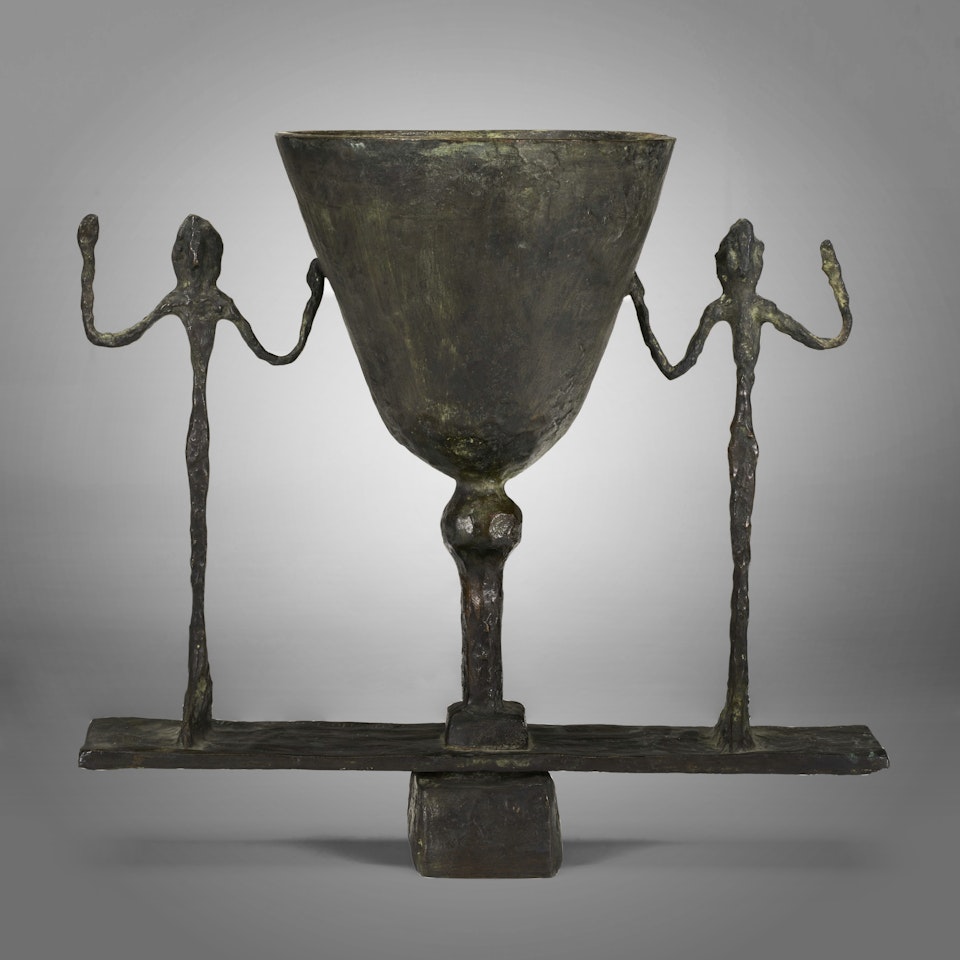 'LAMPE COUPE AUX DEUX FIGURES’, CIRCA 1950 by Alberto Giacometti