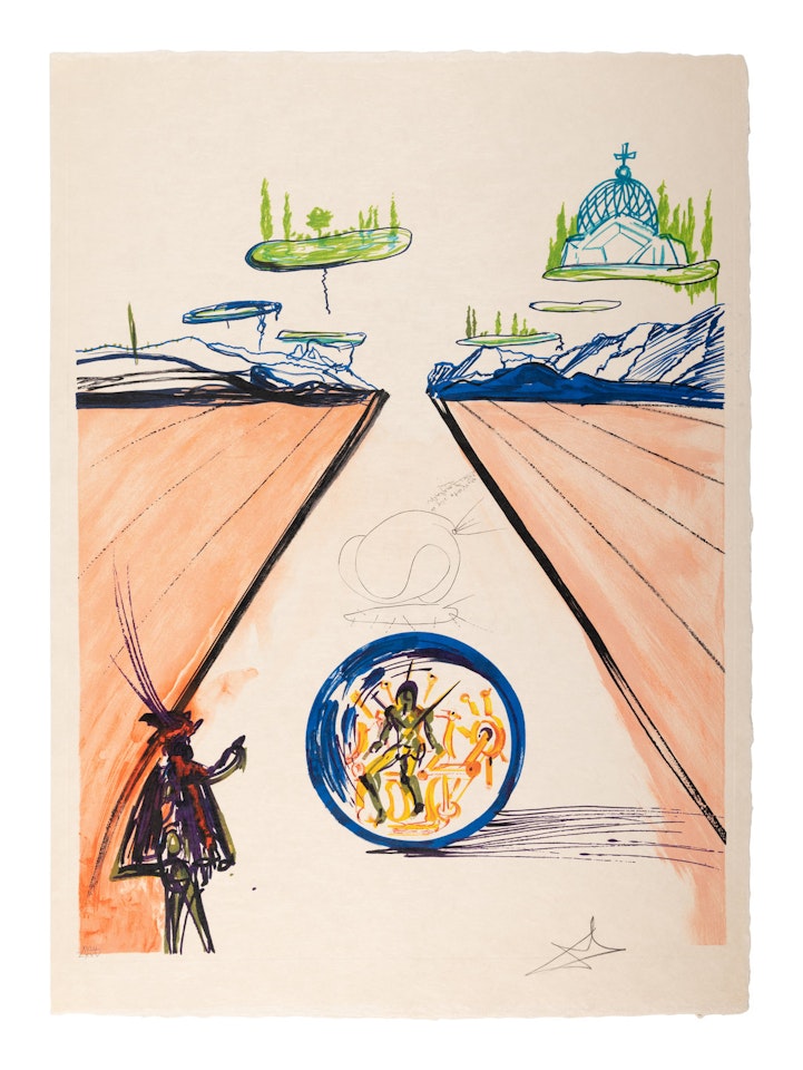 Imagination and Objects of the Future (complete portfolio of ten, with extra print, and original wood case) by Salvador Dali