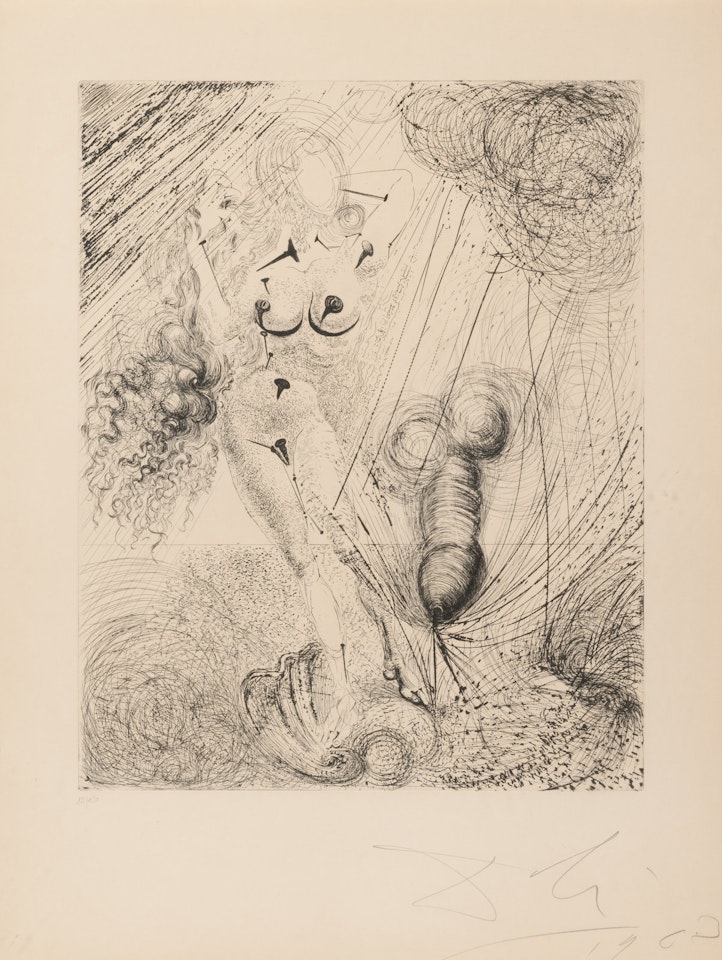 Venus (La naissance de Venus, Aphrodite) from The Mythology by Salvador Dali