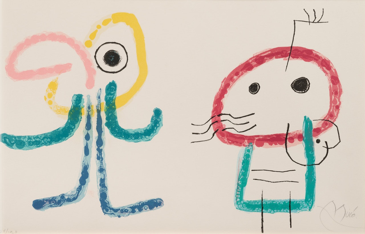 L"Enfance d"Ubu: plate 1007 by Joan Miró