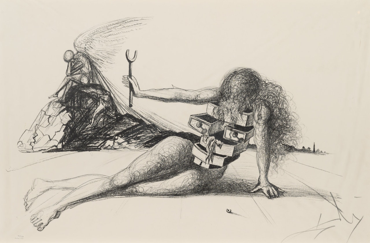 Drawers of Memory by Salvador Dali