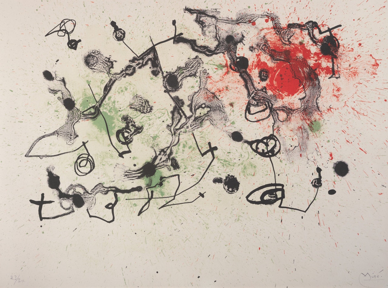 Rouge et Vert (from Série II ) by Joan Miró