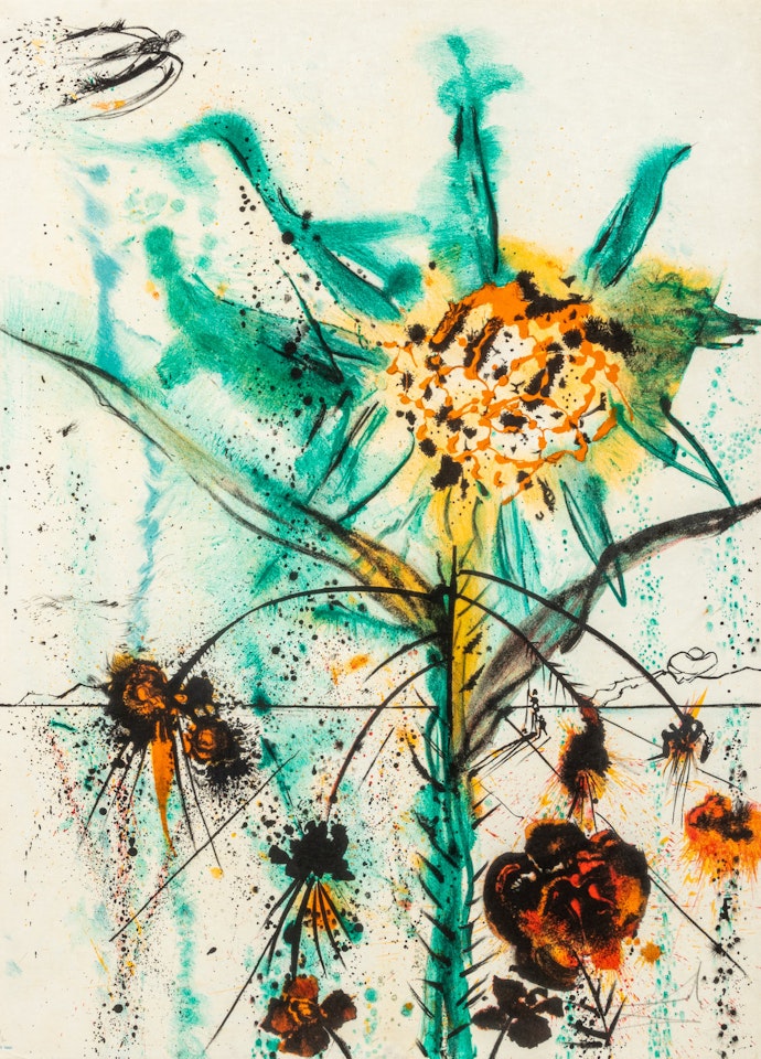 Sun Goddess Flower by Salvador Dali