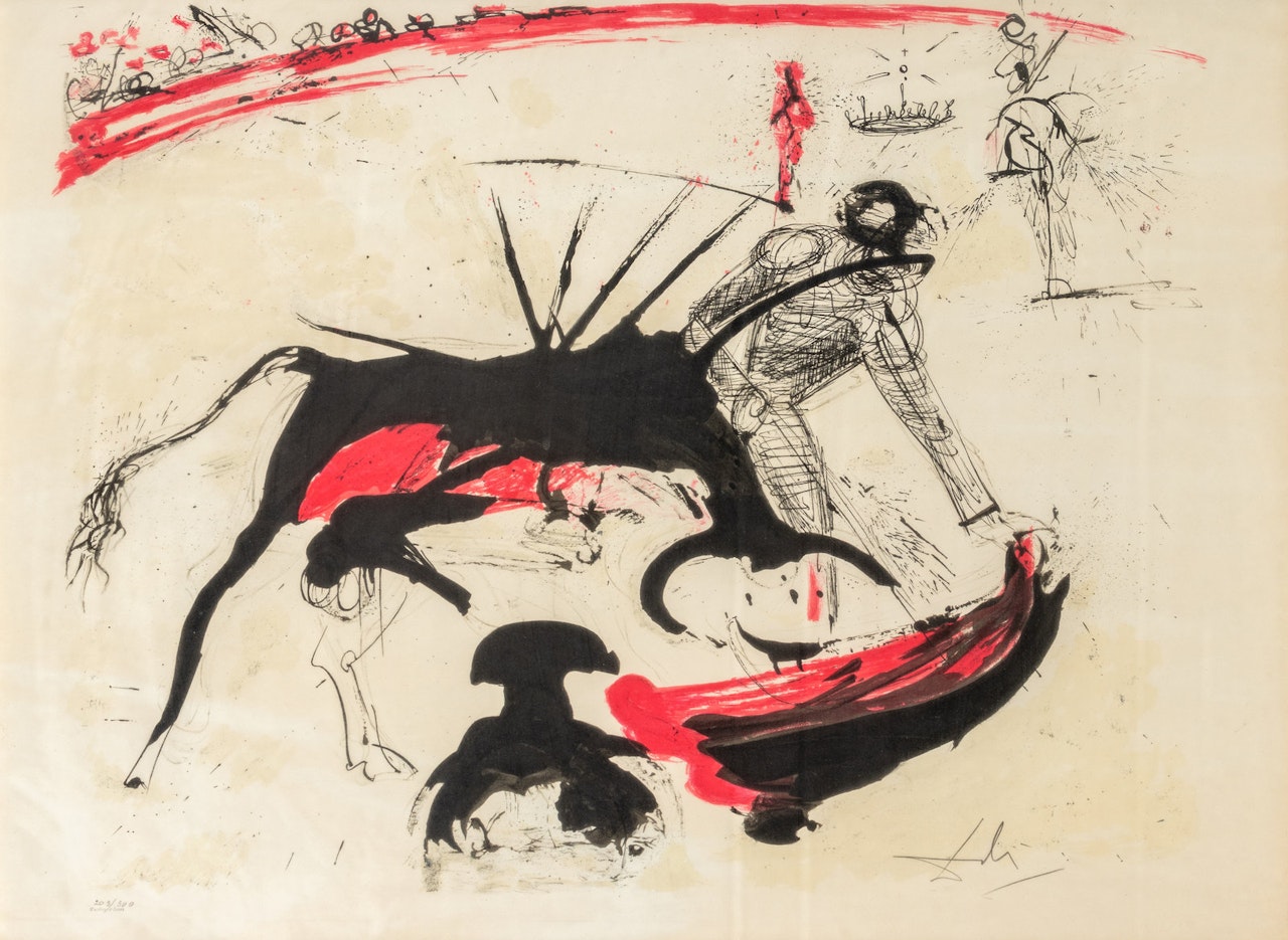 Untitled (Bullfight #3) by Salvador Dali