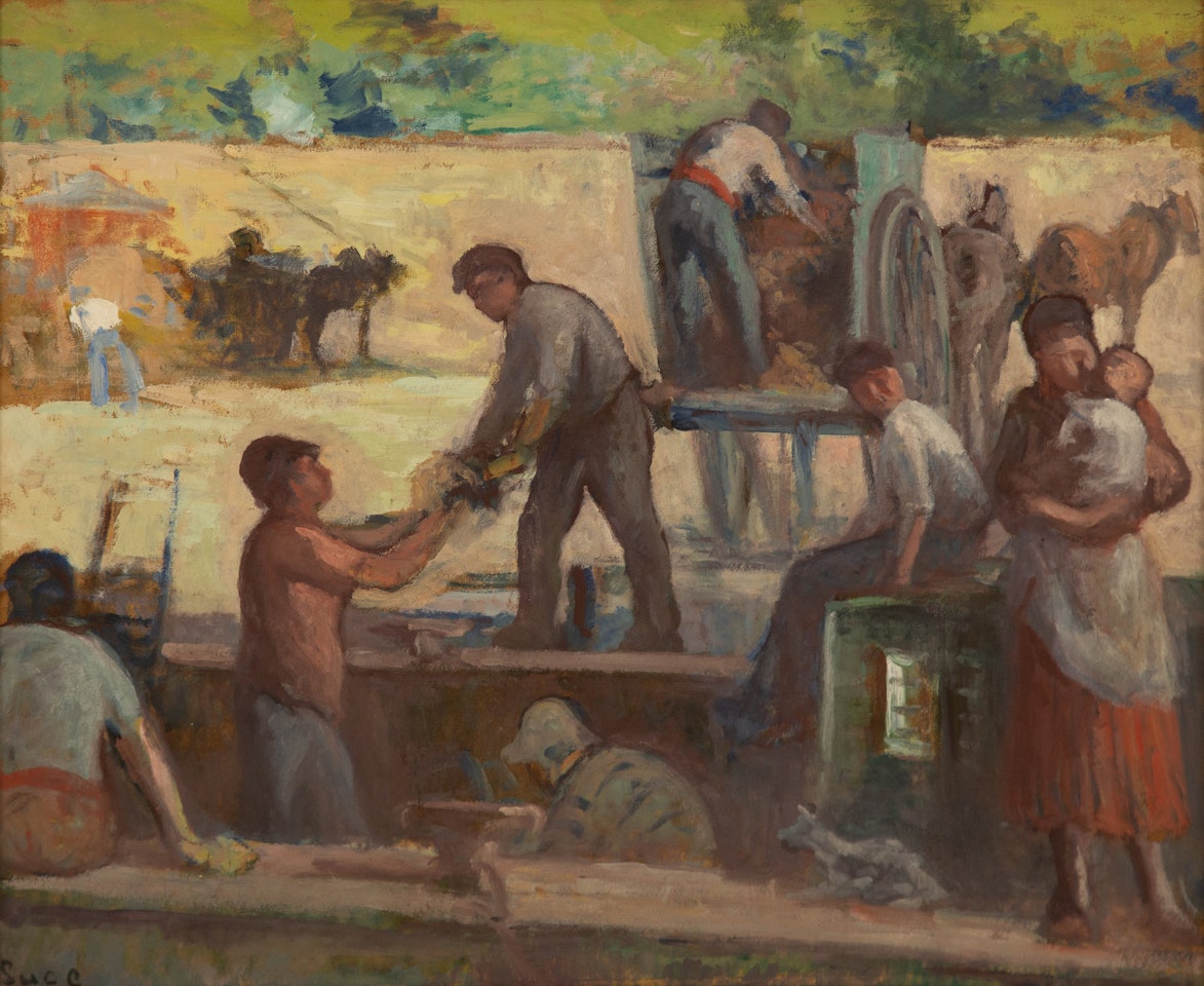 Les terrasiers by Maximilien Luce