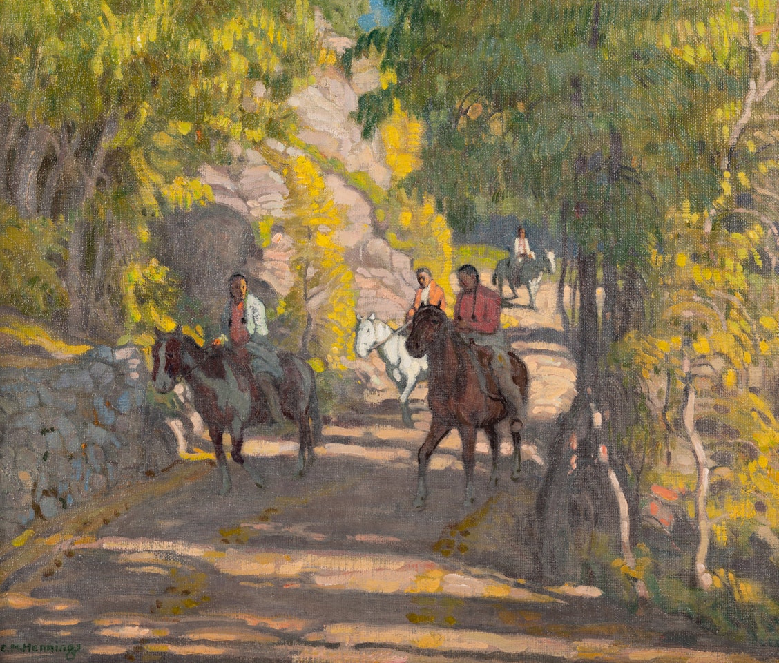 Indian Riders by Ernest Martin Hennings