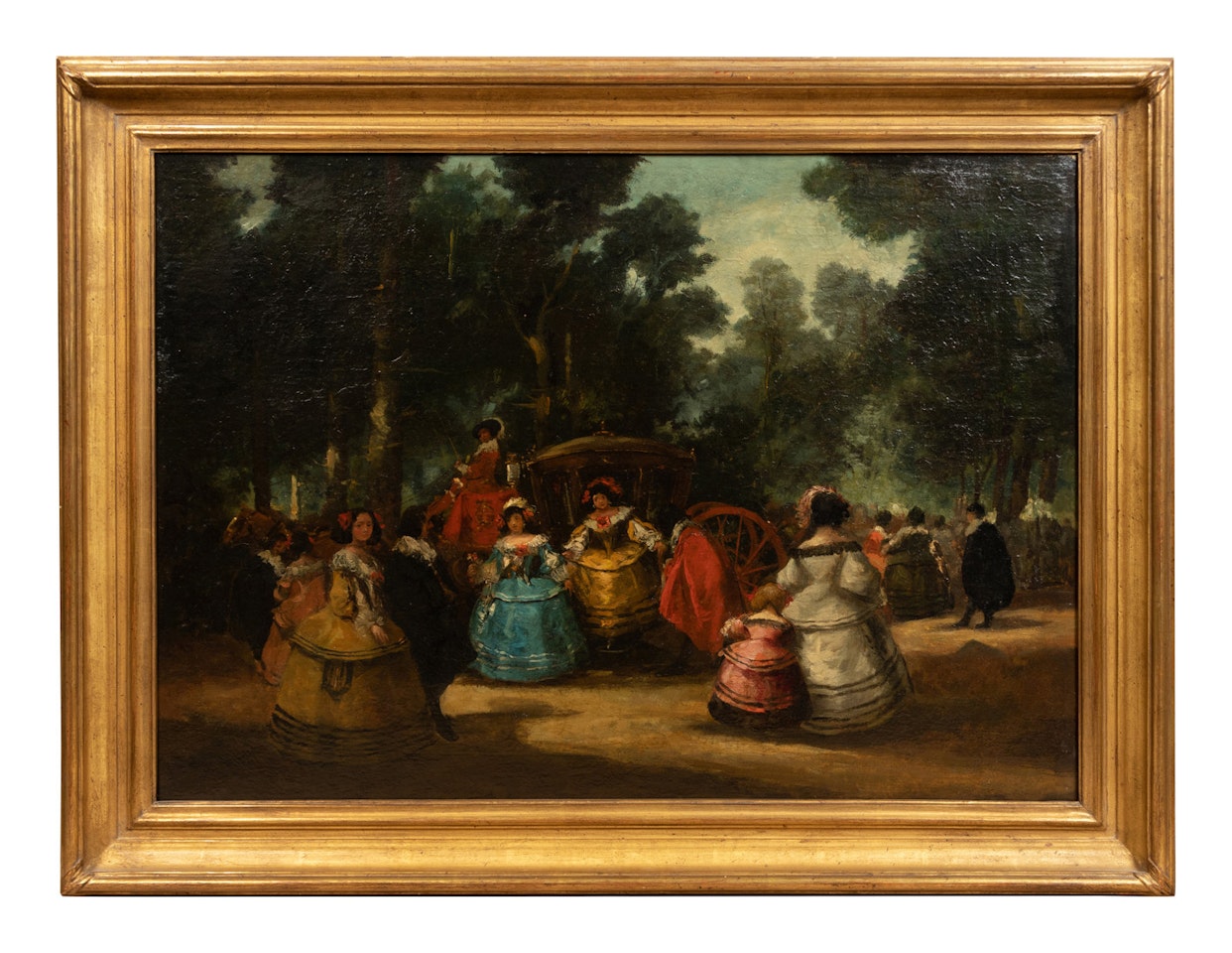 Figures in a Landscape by Continental School