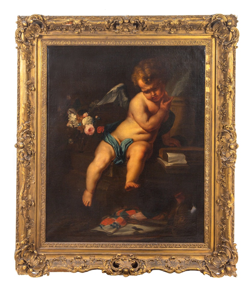 Cupid in Thought by Continental School
