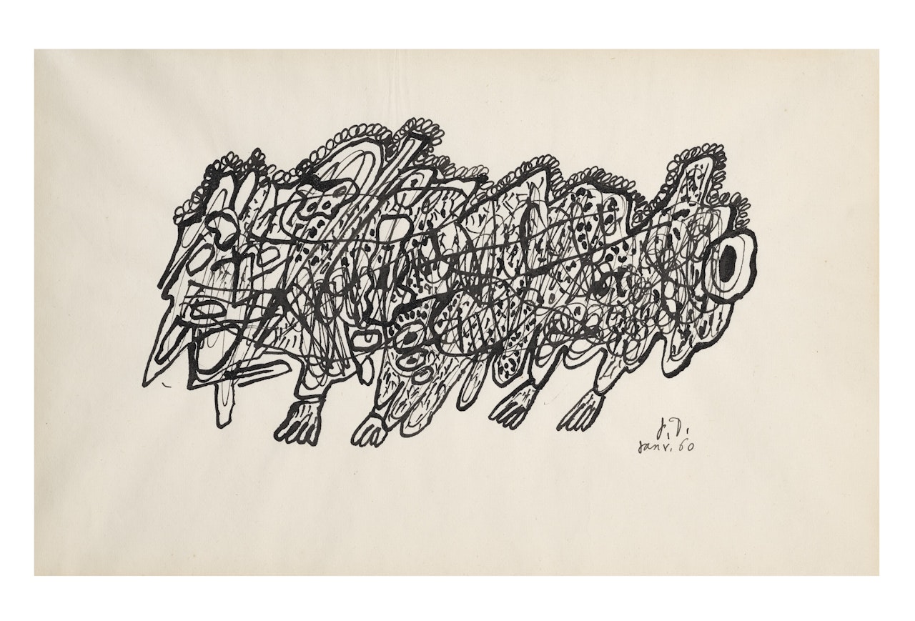 Animal by Jean Dubuffet
