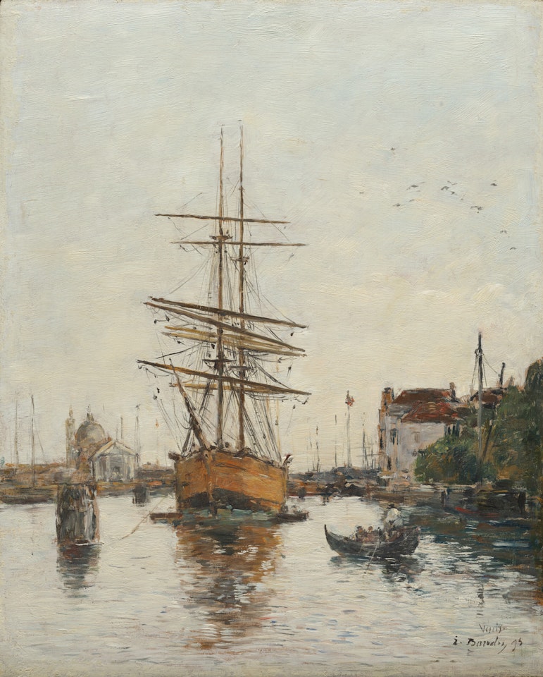 Venise, Le Quai de la Giudecca by Eugène Boudin