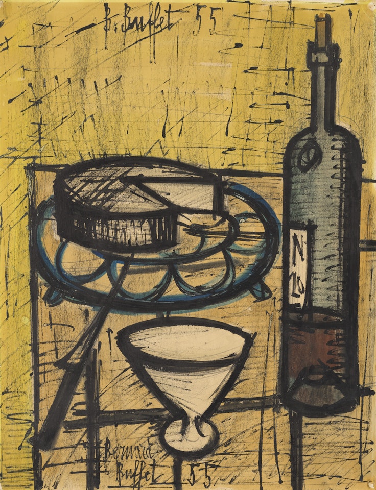 Nature morte au fromage by Bernard Buffet