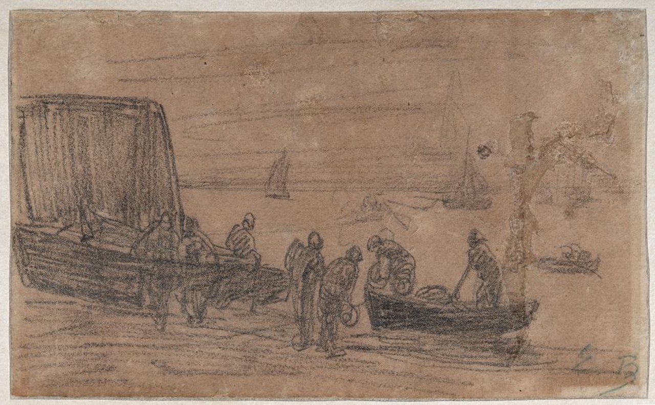 Retour de pêche by Eugène Boudin