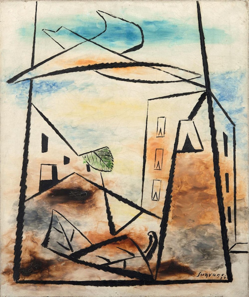 Oiseau sur la ville by Leopold Survage