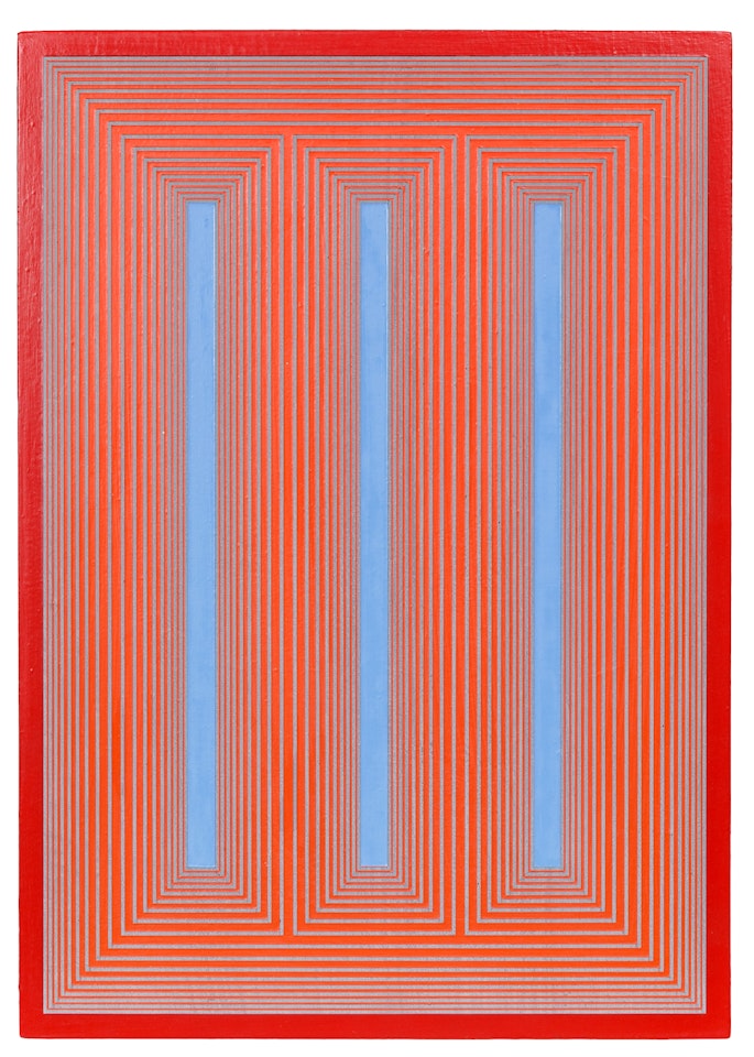 Temple of Deep Blue & Cadmium #767 by Richard Anuszkiewicz