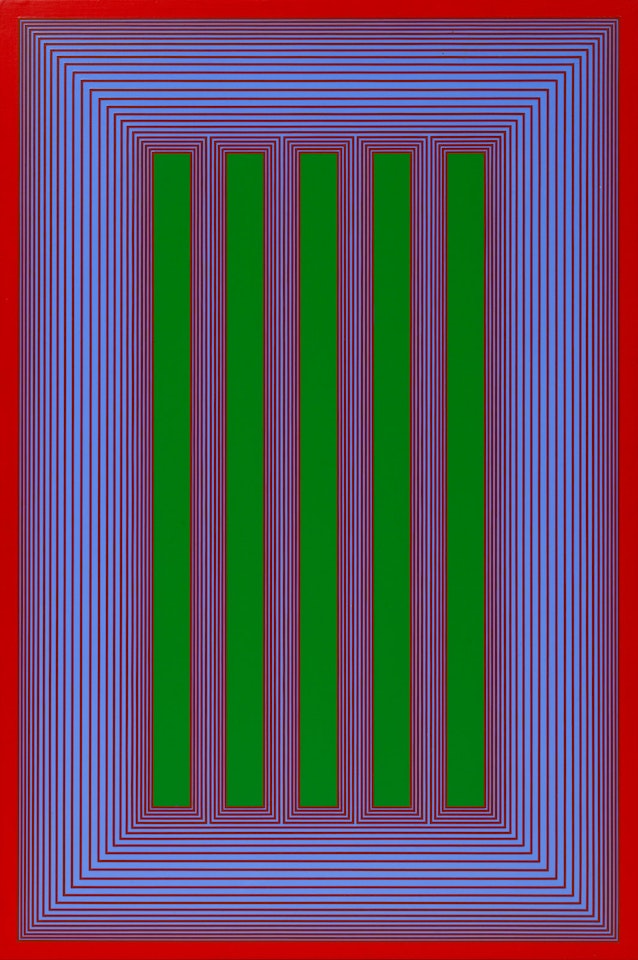 Temple of Permanent Green #710 by Richard Anuszkiewicz