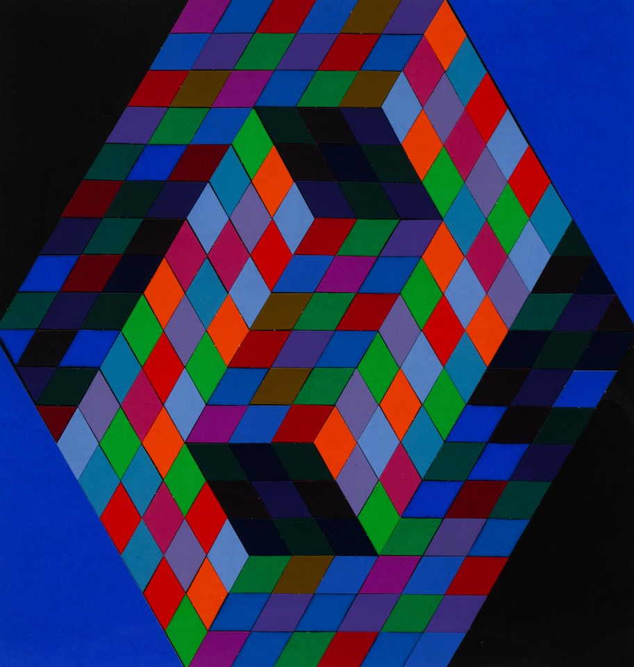 Untitled (22 color study for poster) by Victor Vasarely