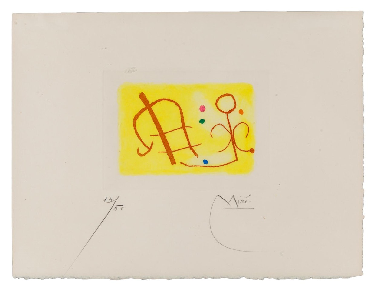 Fusée (Rocket): one plate by Joan Miró