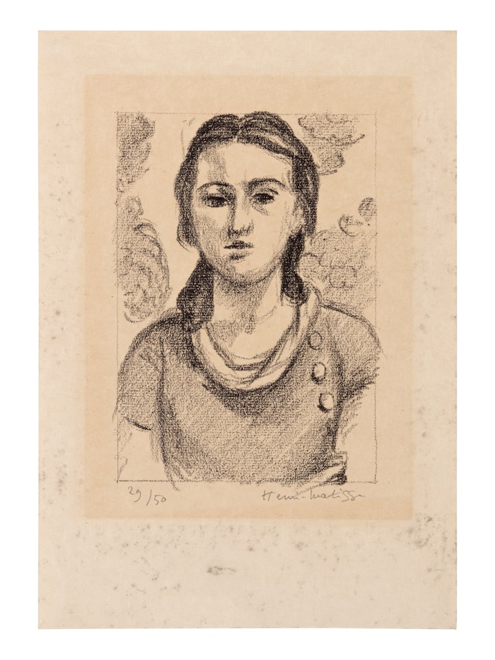 Tête de jeune fille by Henri Matisse