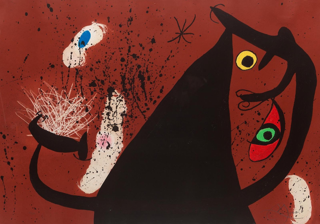 La Frappeuse de silex by Joan Miró