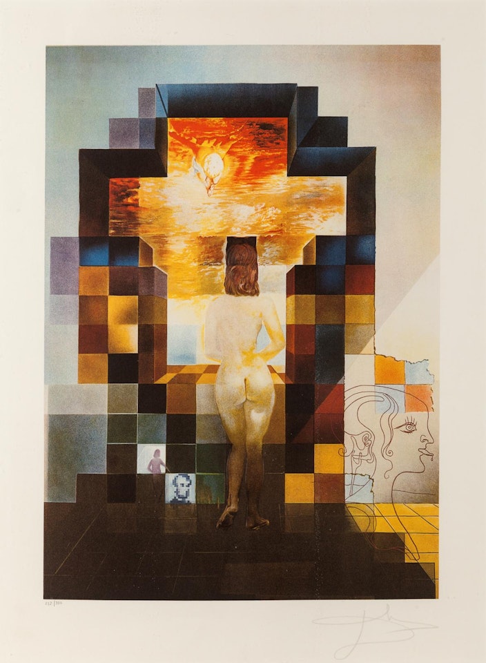 Lincoln in Dalivision by Salvador Dali
