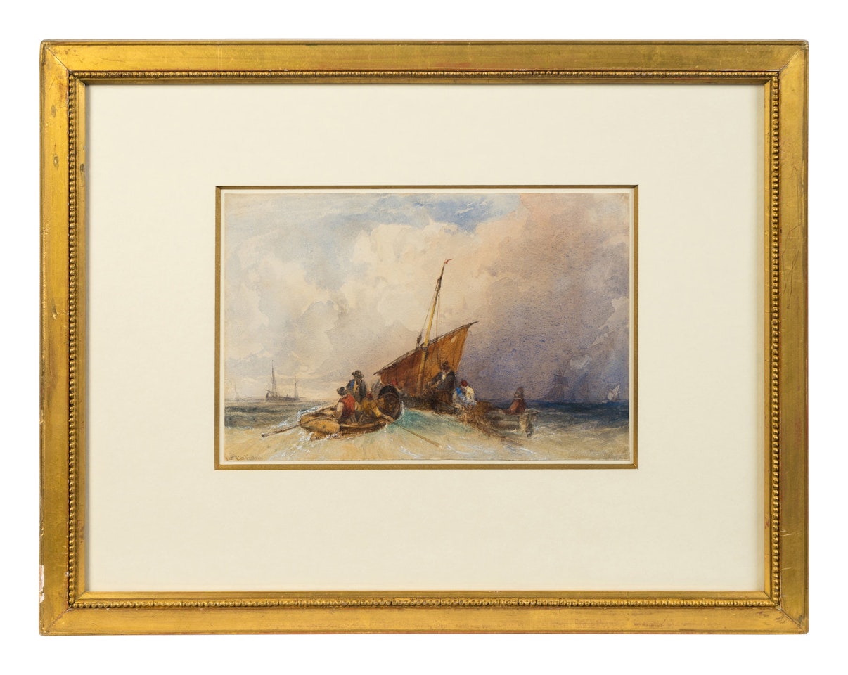 Fishing Boats at Sea by William Callow