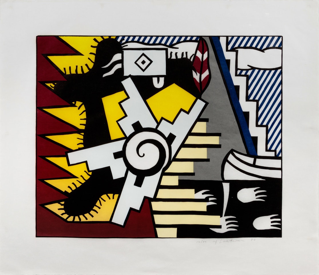 American Indian Theme II by Roy Lichtenstein