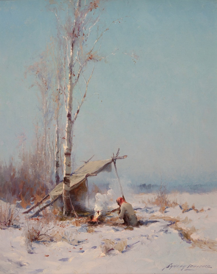 Camp on the Winter Trail by Sydney Mortimer Laurence