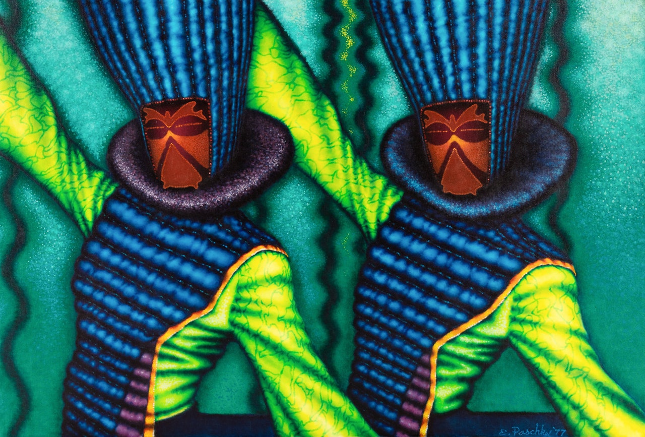 Double Green by Ed Paschke