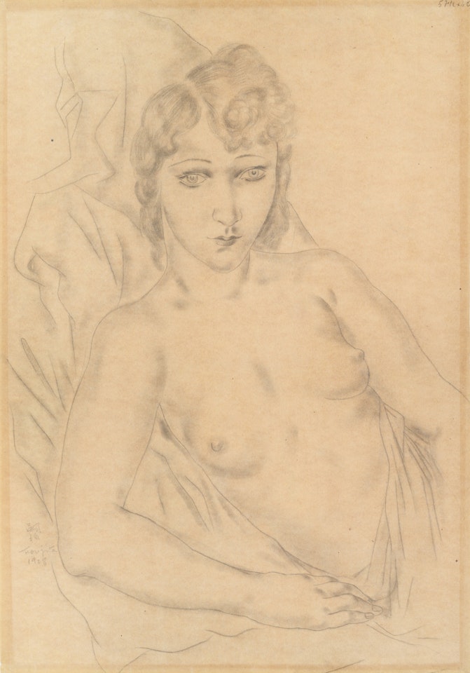 Nu accoudé by Leonard Tsuguharu Foujita
