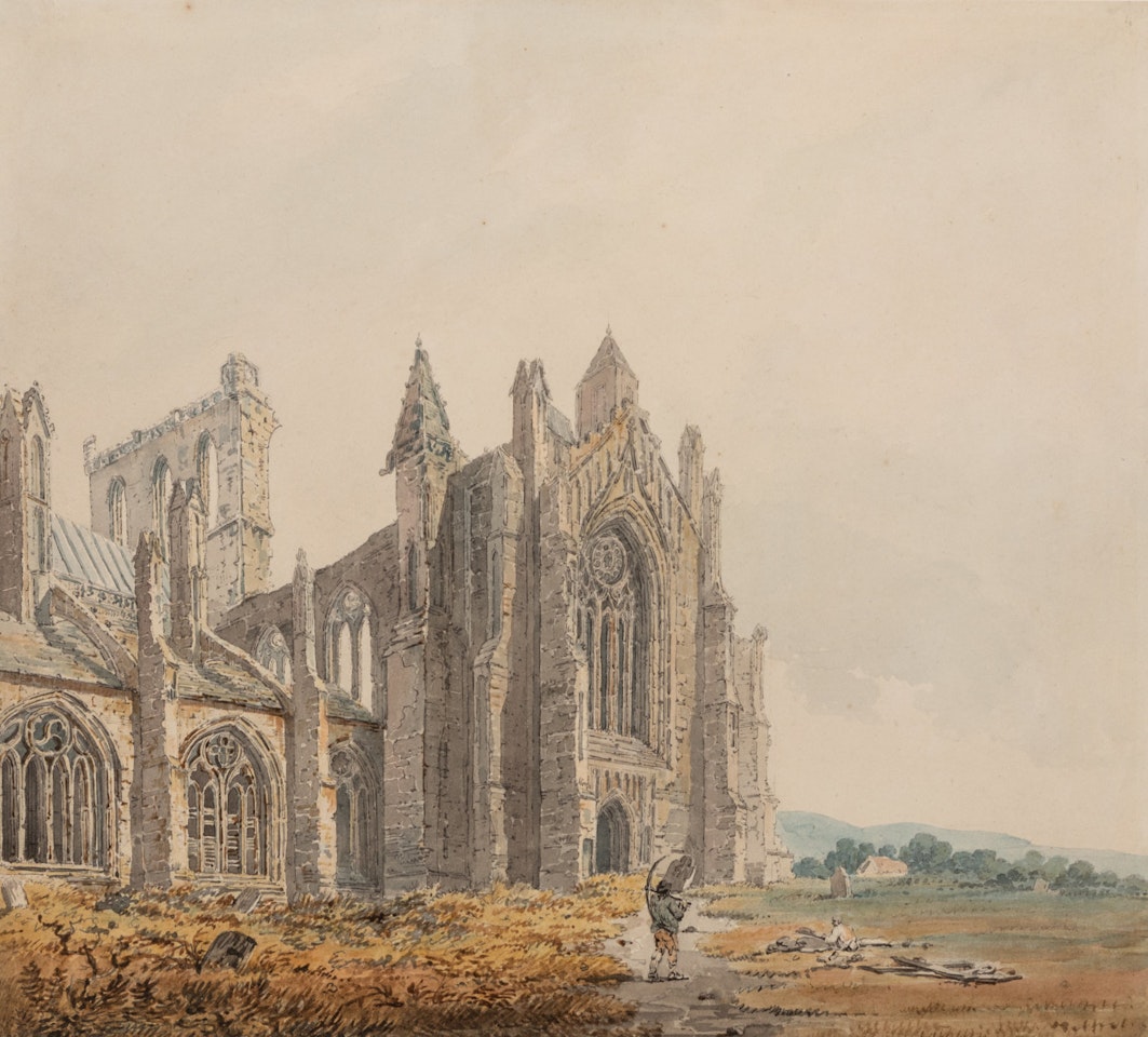 Melrose Abbey, Roxburghshire by Thomas Girtin